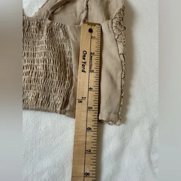 - Love Tree Crochet Top Size S Boho Coastal Bralette Beach Vacation Flirty Sexy - Picture 11 of 14